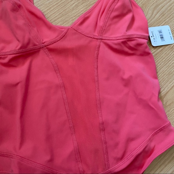 NWT Free People Heart of Gold Leotard Peach XS - Picture 4 of 10